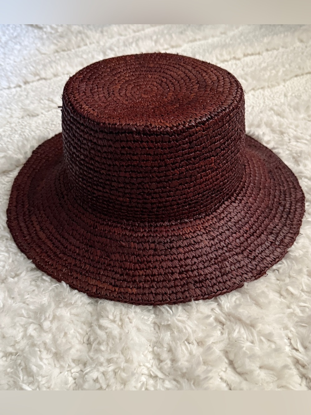J. Crew Wide-Brim Raffia Straw Bucket Hat